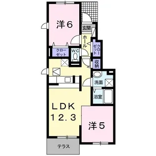 フラン【1階】の間取り