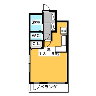 パラドール佐藤【6階】の間取り