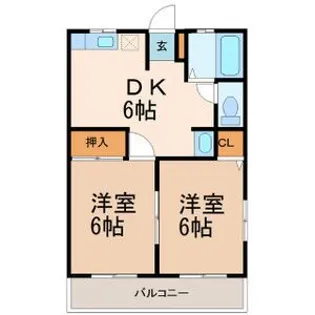 とちの木ハウスB【1階】の間取り