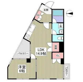 日建プリムローズ常盤第3【4階】の間取り