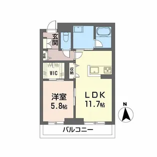 グランフィール【2階】の間取り