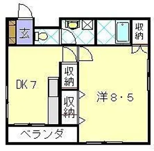 ひまわり七番館【3階】の間取り