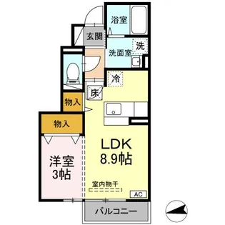 ガイア【1階】の間取り