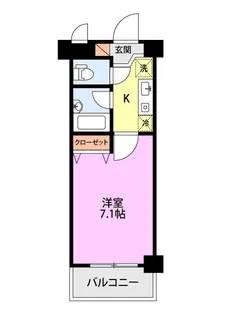 ワンノール米山B【4階】の間取り