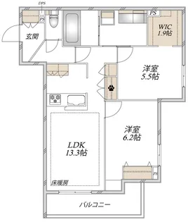 デルニエール【2階】の間取り
