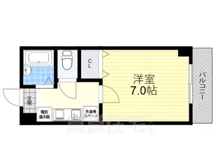 ギャレ東三国【3階】の間取り