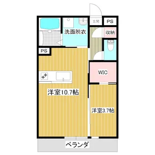 トレス天満B【1階】の間取り