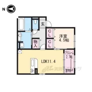 リバーサイドパーク【1階】の間取り