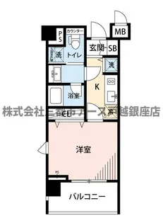 マイナビSTAY大森リバーサイド(ガーラ大森リバーサイド)【4階】の間取り