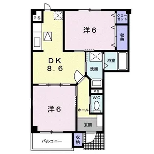 プレジール【1階】の間取り