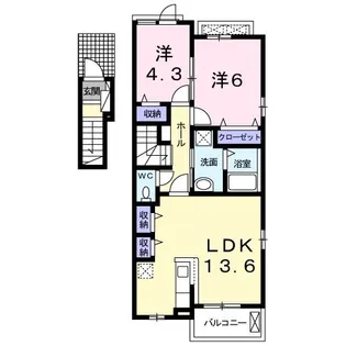 メゾン・ド・コンフォート I【2階】の間取り