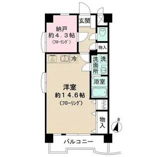 柿ノ木坂スカイパレス【6階】の間取り