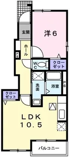 ルックス・ベリターティス【1階】の間取り