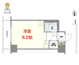 ルックハイツ横浜台町【2階】の間取り