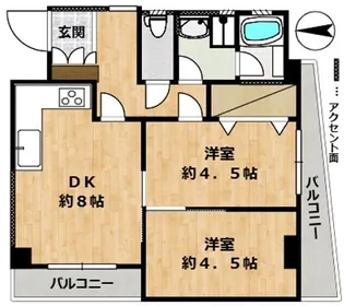 アヴェニールヴァン【3階】の間取り