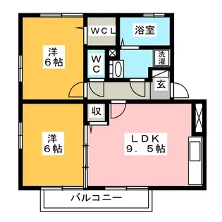 ピアネクスト B【1階】の間取り