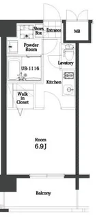 エンクレスト天神MODE【7階】の間取り