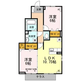 con_brio_和( )【1階】の間取り