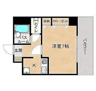 エステート博多駅南ハウス【8階】の間取り