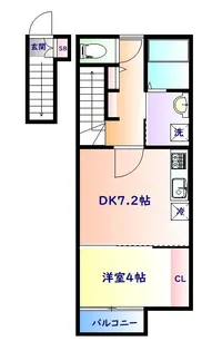 BAU黒松イースト【2階】の間取り