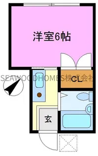エルムハイツ追浜【1階】の間取り