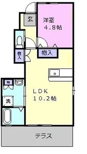 プレタメゾン伍号館【1階】の間取り