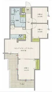 ステラガーデン武蔵小金井【1階】の間取り
