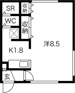 コンフォルト美園 A棟【2階】の間取り