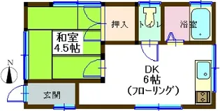 ハイツ湘南虹ケ浜【1階】の間取り