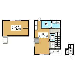 アイランドレジデンスII【2階】の間取り
