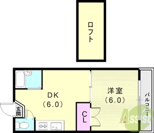 カランダッシュ【2階】の間取り