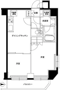 ルーブル綾瀬【5階】の間取り