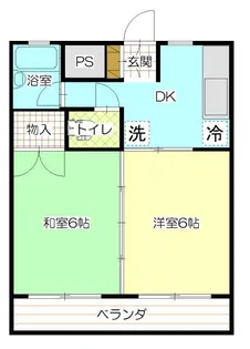 ハイツ大西【2階】の間取り