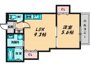 GMヒルズ今津北A棟【3階】の間取り