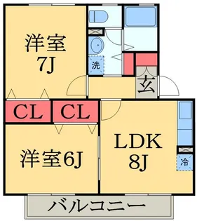 サンハイムI【1階】の間取り