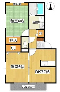 パセオホーム泉ヶ丘【2階】の間取り
