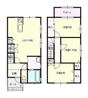 ピサリ福岡【1階】の間取り