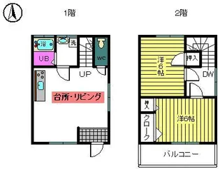 メゾンドファミリエ A棟【1階】の間取り