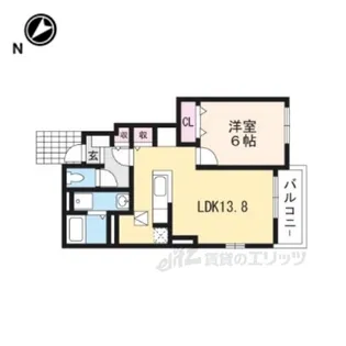 プラシード2【1階】の間取り