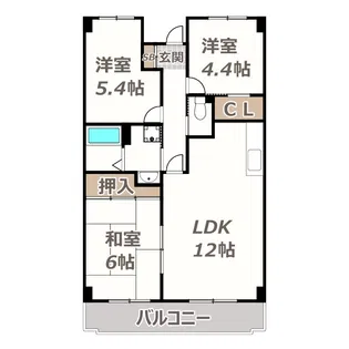 セゾンアルビレオ【3階】の間取り