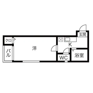 シャトー黄金【1階】の間取り