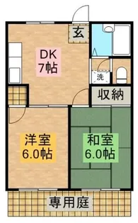 サウスコート川上【1階】の間取り