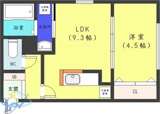 セルバテール南5条【3階】の間取り