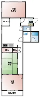カーサオオノ【2階】の間取り