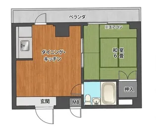 エクセレント伊丹【2階】の間取り