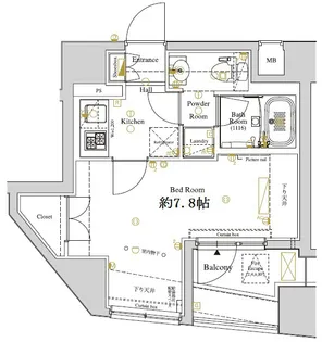 ディアレイシャス東京ベイ潮見【6階】の間取り