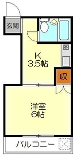コーポ創備【1階】の間取り