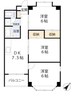 ニューブライトマンション【4階】の間取り