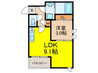 レガリスト南福岡FIRST【2階】の間取り