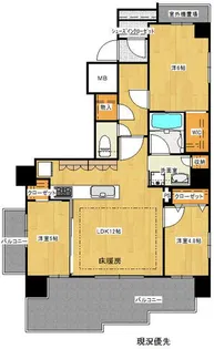 コージーコート【8階】の間取り